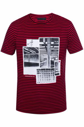 T-shirt ze wzorem w paski, zdjęcie 1 T-shirt ze wzorem w paski od Diesel Black Gold